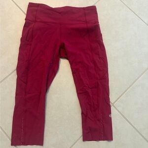 Lululemon Athletica Red Leggings